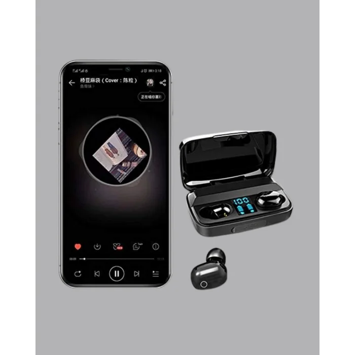 A10s Kablosuz Bluetooth Kulaklık – 1800mAh Powerbank, Otomatik Eşleşme, iOS/Android Uyumlu