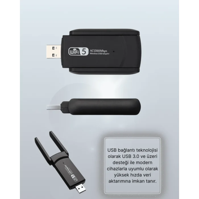 AC1200 USB WiFi Adaptör