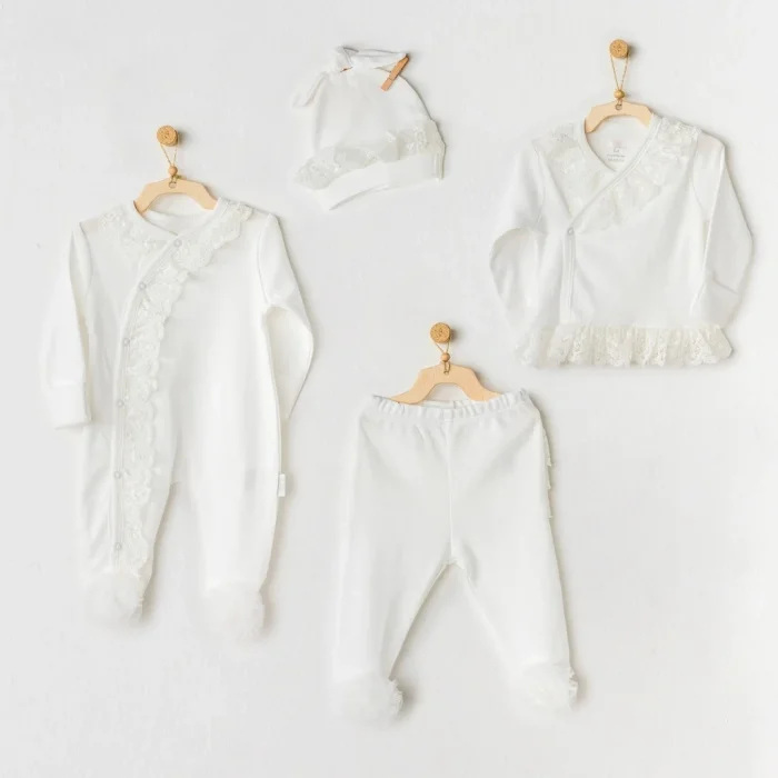 AC25312 Tüllü 4Lü Hastane Çıkışı Ekru