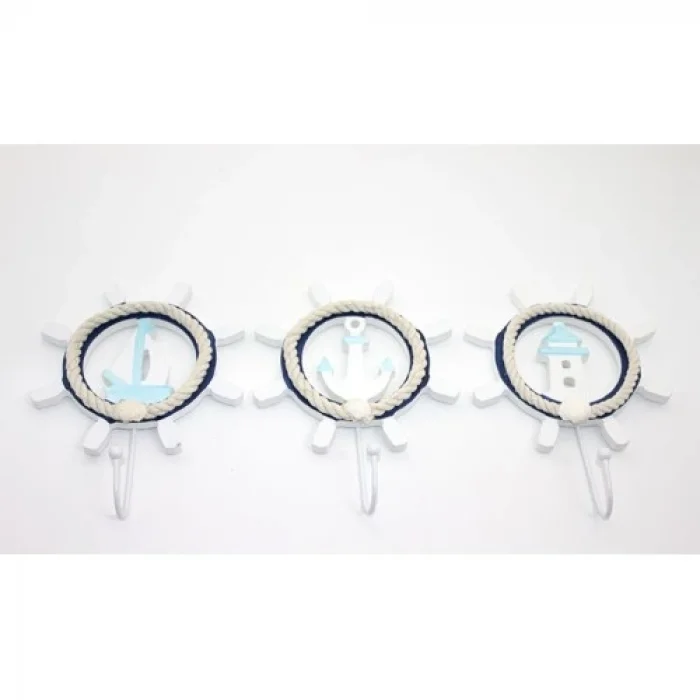 Ahşap Marin Dümenli Askılık