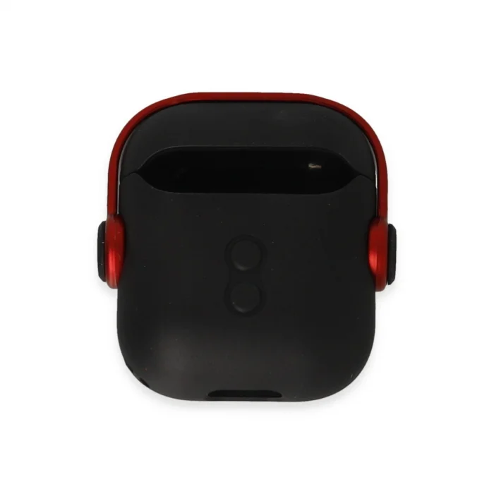 Airpods 2 (2.nesil) Cool Kılıf - Siyah-kırmızı