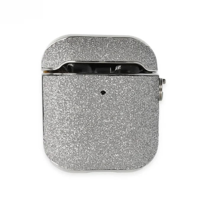 Airpods 2 (2.nesil) Spell Simli Kılıf - Gümüş