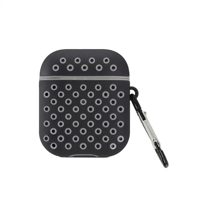 Airpods 2 (2.nesil) Spor Delikli Kılıf - Siyah-gri