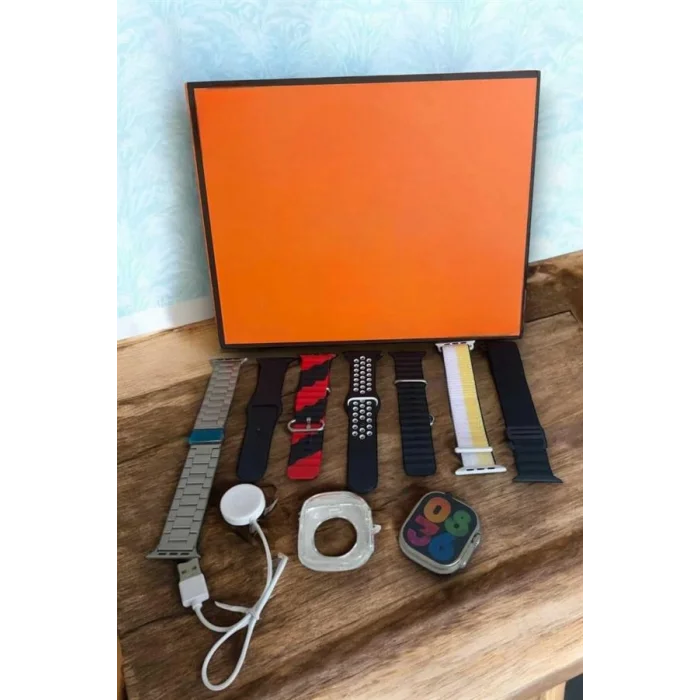 Akıllı Saat 7 Farklı Kordonlu Arama Cevaplayan Bildirim GPS Özelliği