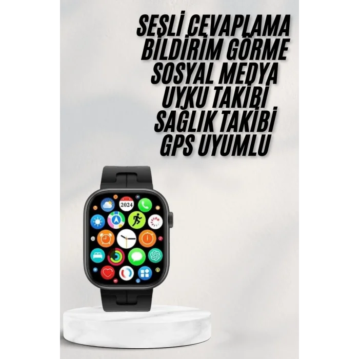 Akıllı Saat Android ve İOS Uyumlu Plastik Kordon Yeni Nesil