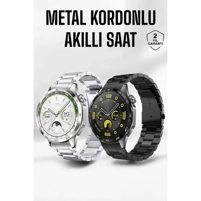 Akıllı Saat Bildirim Görme Amoled Ekran GPS Uyumlu Sesli Görüşme