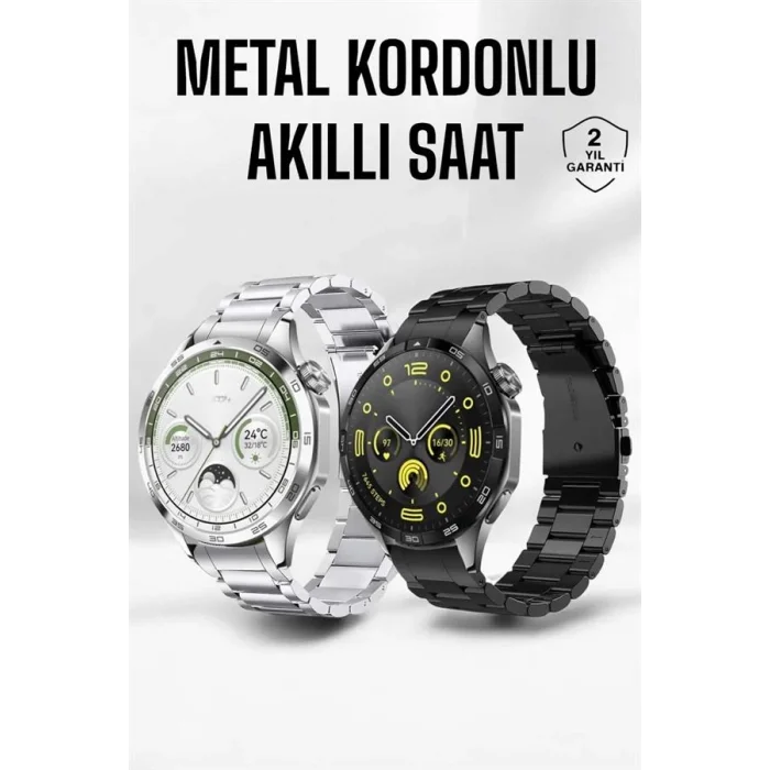 Akıllı Saat Bildirim Görme Amoled Ekran GPS Uyumlu Sesli Görüşme