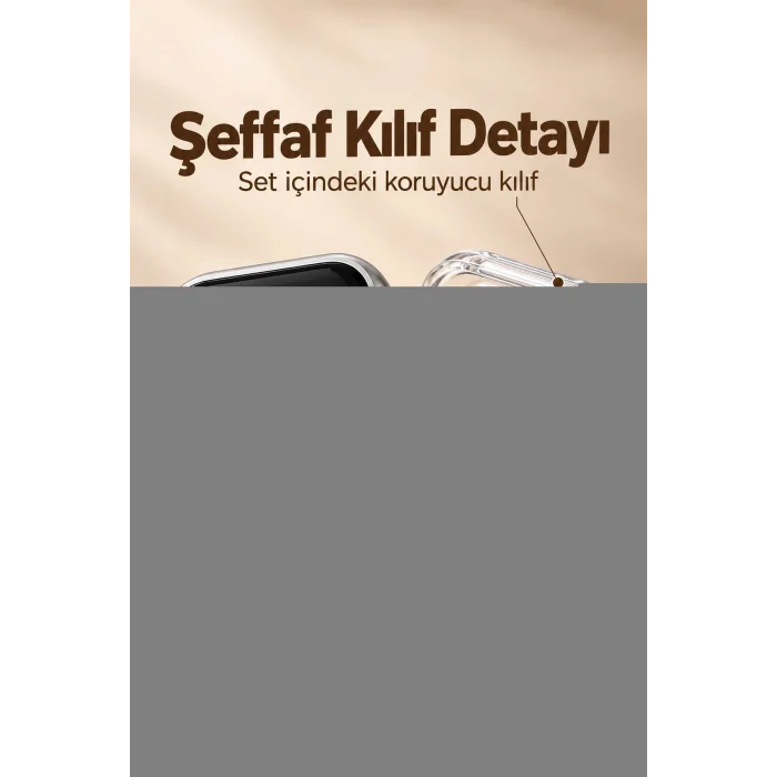 Akıllı Saat Bluetooth Aramalı ve 7 Kordonlu Set
