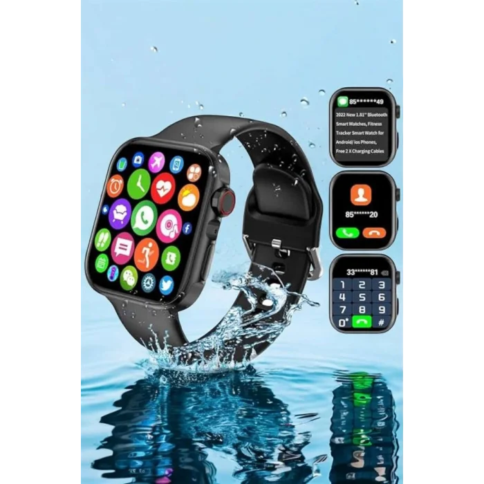Akıllı Saat Bluetooth Bağlantı ve 24 Saat Sağlık İzleme GPS Arama Cevaplama