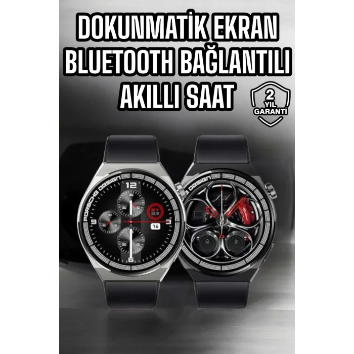 Akıllı Saat Dokunmatik Ekran Sesli Görüşme ve Bildirim Görme Sağlık Takibi