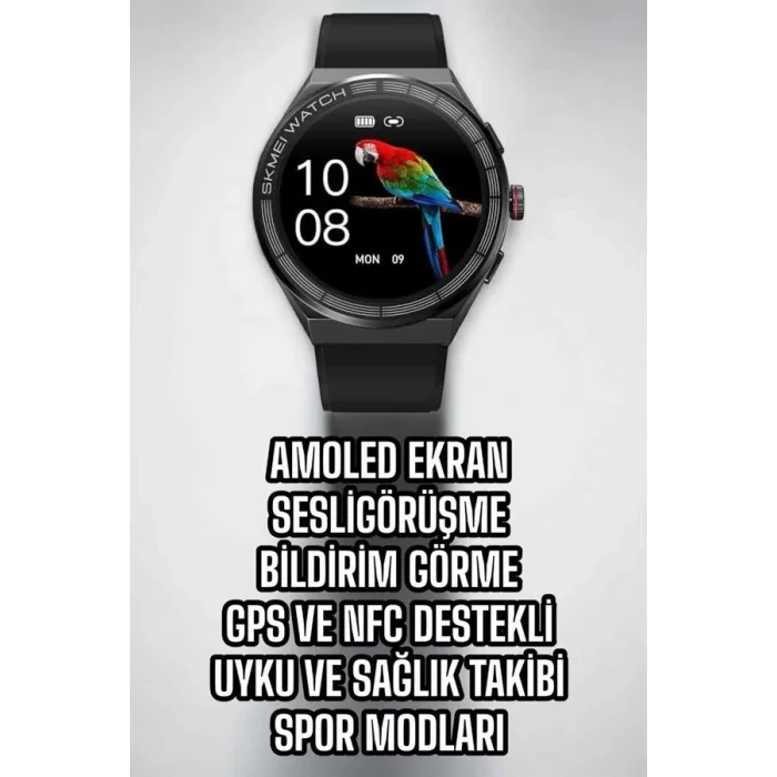 Akıllı Saat Dokunmatik Ekran Sesli Görüşme ve Bildirim Görme Sağlık Takibi