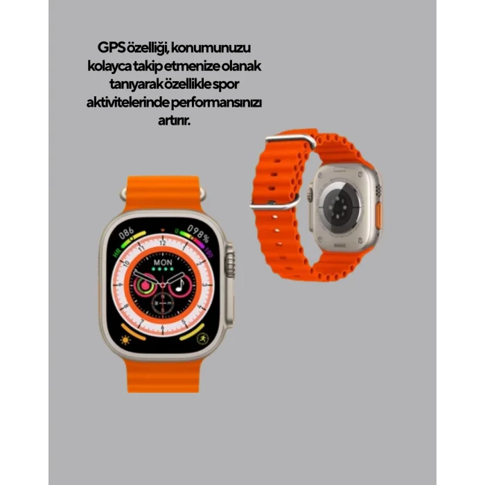 Akıllı Saat – Nabız Ölçer, Uyku Takibi, GPS, Suya Dayanıklı Tasarım