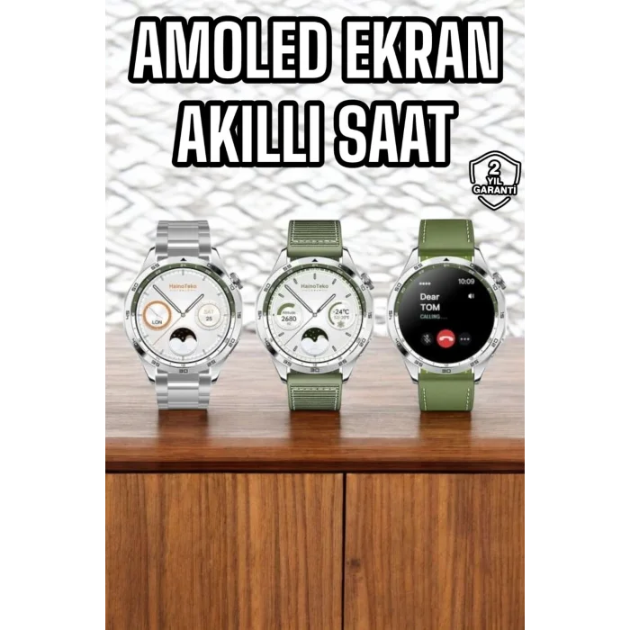 Akıllı Saat Sesli Görüşme Titreşimli Nabız Sensörlü Spor Modları