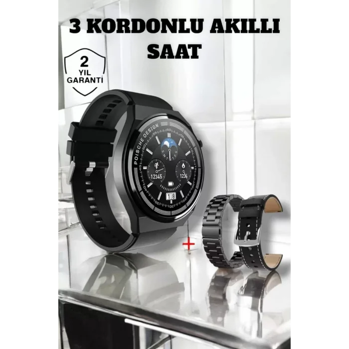 Akıllı Saat Uyku Ve Sağlık Takibi Bildirim Görme Arama Cevaplama