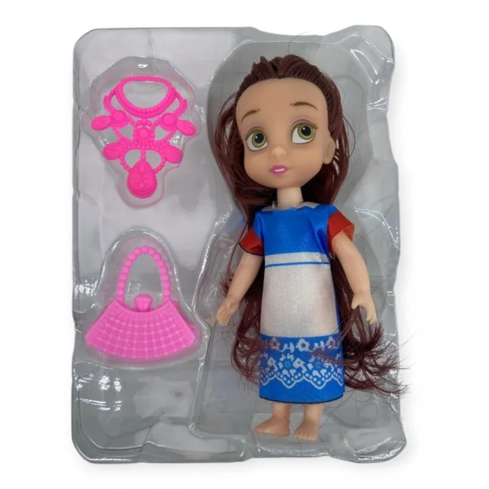 Aksesuarlı Mini Prenses Oyuncak Bebek 13 Cm - 1 ADET