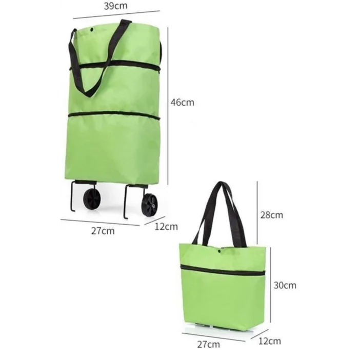 Alışveriş Çantası Katlanabilir Pazar Arabası Tekerlekli Pazar Arabası Katlanabilir