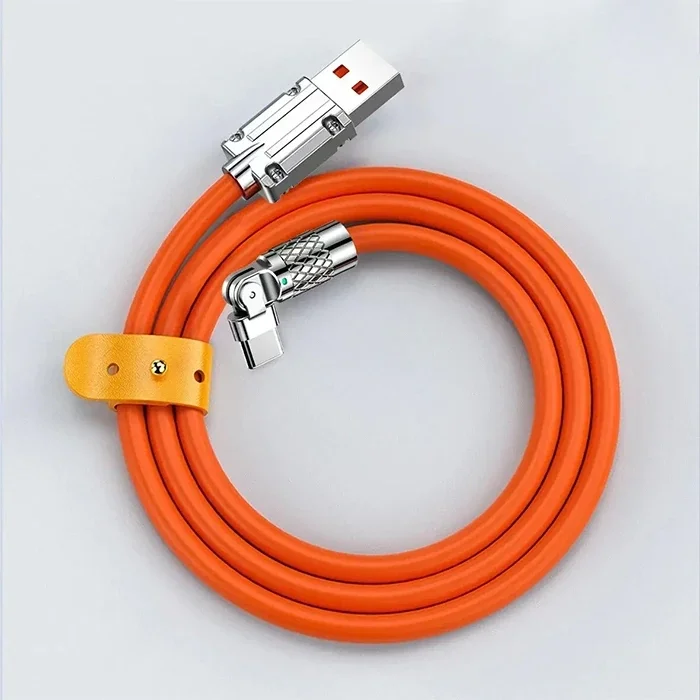 ALLY 180° Dönebilen USB To Type-C 120W Hızlı Şarj Kablosu 1 Metre-(5775)