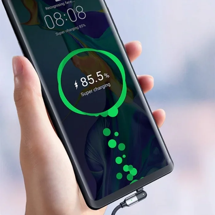 ALLY 60W UsB Type-C Pd  Hızlı Şarj Kablosu 2metre Döner Başlıklı Kablo-(5775)