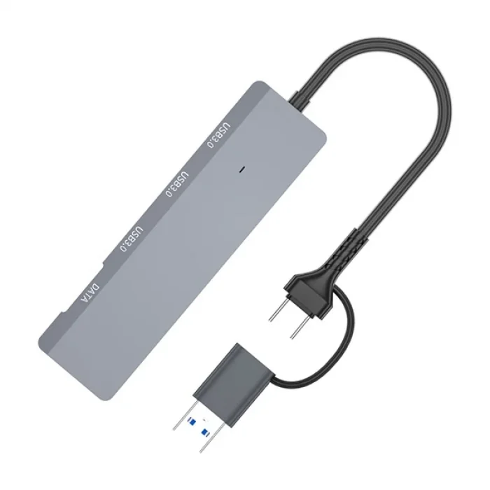 ALLY ADS-309D 4 Portlu USB+Type-C USB 3.0 Çoklayıcı Data HUB Adaptör-(5775)