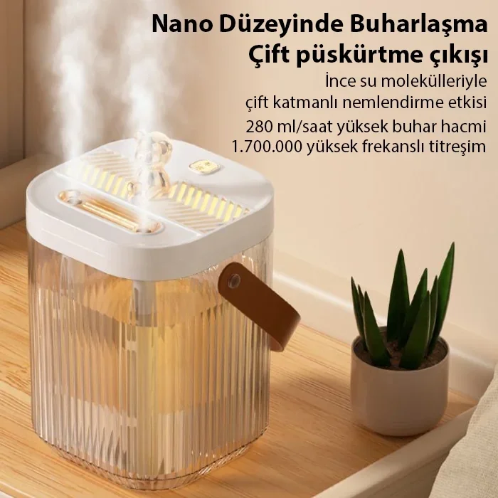 ALLY AquaBreeze 2000 Çift Buharlı 2L Ev Tipi Hava Nemlendirici-(5775)