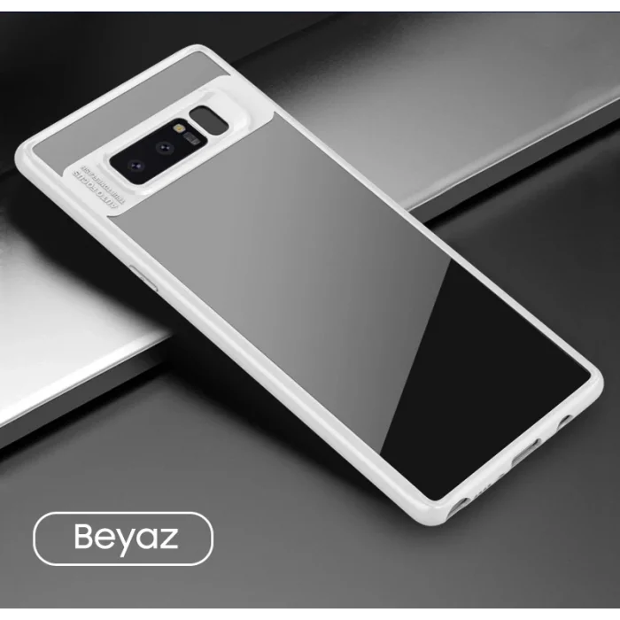 Ally Galaxy Note 8 Darbeya Dayanıklı Şeffaf Silikon Kılıf-(5775)