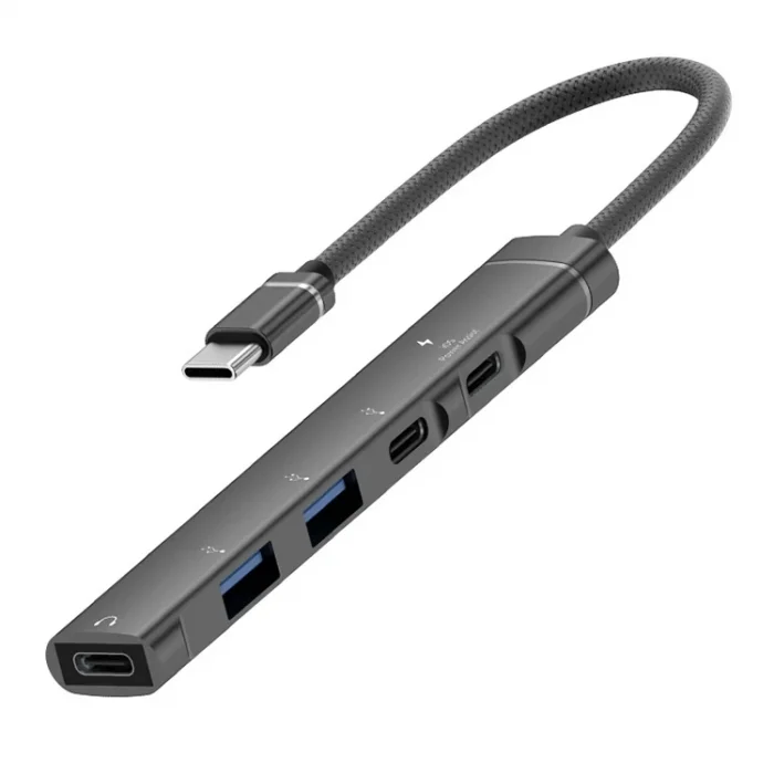 Ally HB01 5In1 Type C Dönüştürücü  Adaptör Hub Çoklayıcı-(5775)