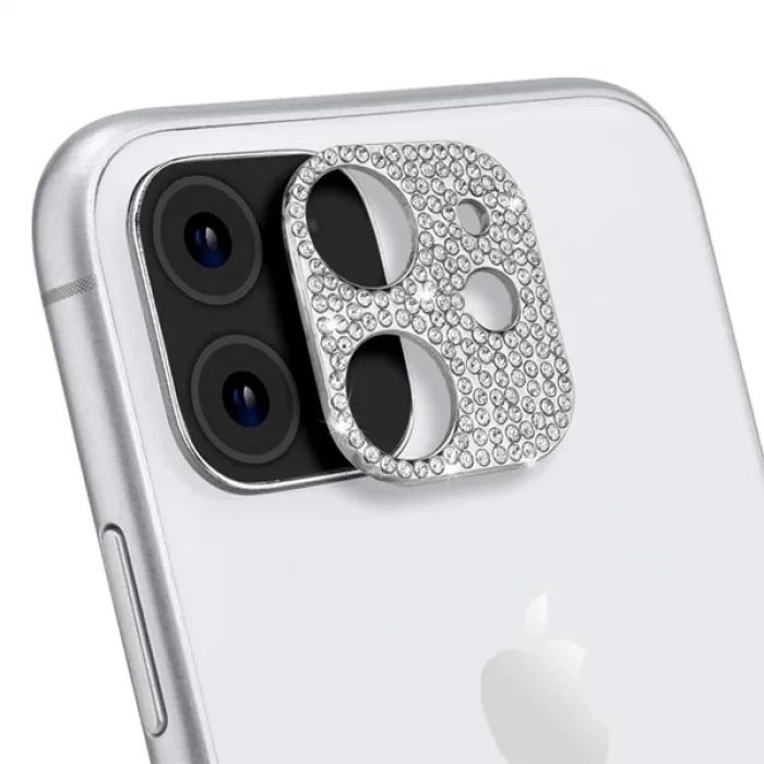 ALLY İPhone 11 Kamera Koruyucu Lens Diamond Taş İşlemeli-(5775)
