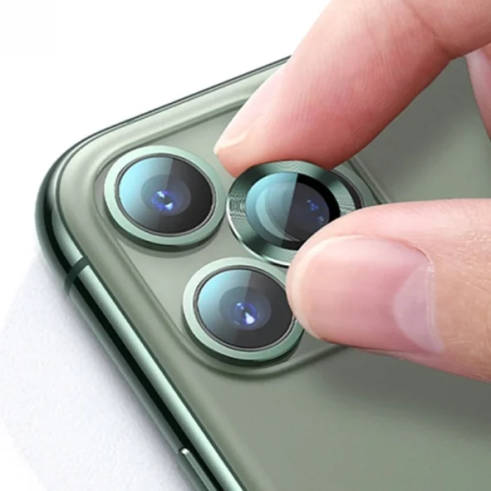 ALLY İPhone 11 Pro-11 Pro max Kamera Lens Koruyucu Aluminium 3 adet-(5775)