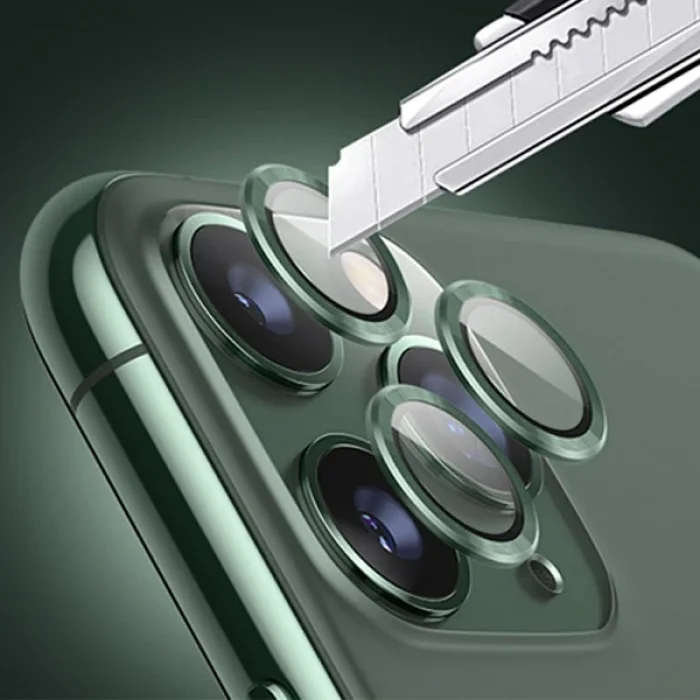 ALLY İPhone 11 Pro-11 Pro max Kamera Lens Koruyucu Aluminium 3 adet-(5775)