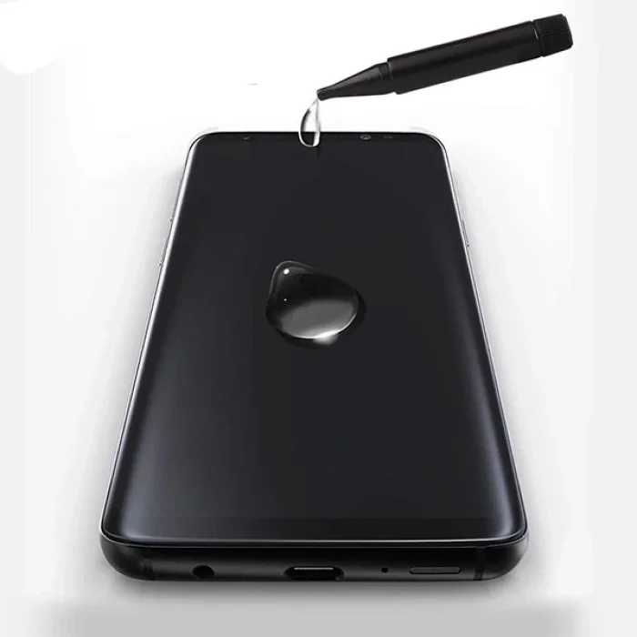 Ally İPhone 11 Pro Max/ Xs Max Full Liquid+Uv Işık 3D Kırılmaz Cam Ekran Koruyucu-(5775)