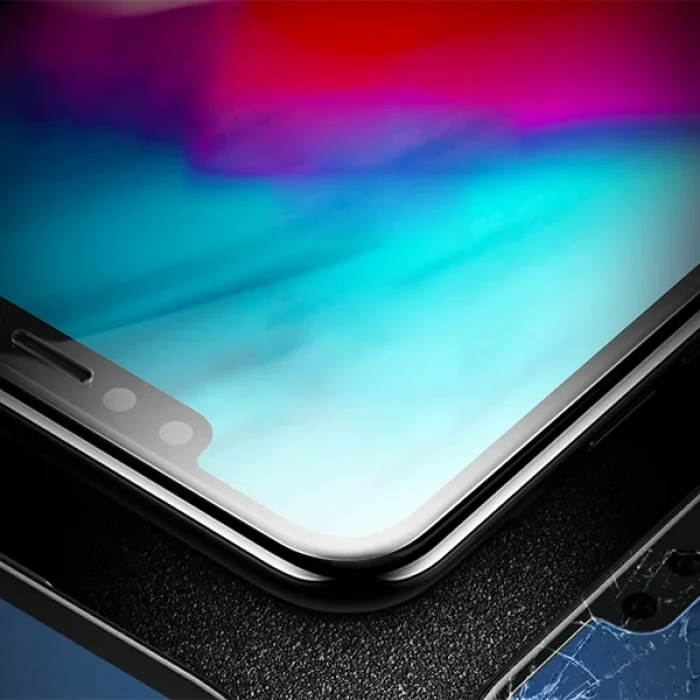 ALLY İPhone 11 Pro XS 5D Kavisli Full Tempered Cam Ekran Koruyucu-(5775)