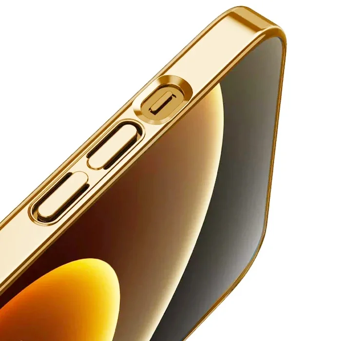 Ally iPhone 12 - 12 Pro 6.1inç Magsafe Uyumlu Renkli Kenar Silikon Kılıf-(5775)