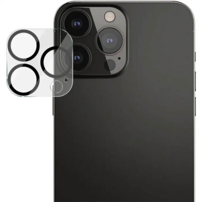 ALLY İPhone 13 Pro-13 Pro Max 3D Full Tempered Glass Cam Kamera Koruyucu-(5775)