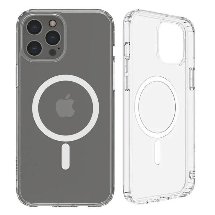 ALLY iPhone 13 Pro Magsafe Uyumlu Manyetik Kılıf Silikon Kılıf-(5775)