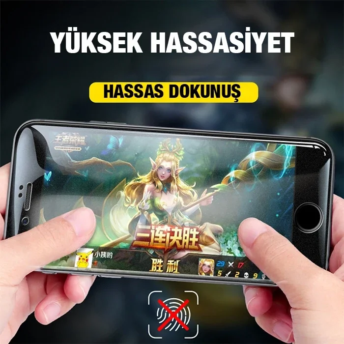 ALLY İPhone 13 Pro Max 6.7inç Full Glue Matte Tempered Cam  Ekran Koruyucu-(5775)