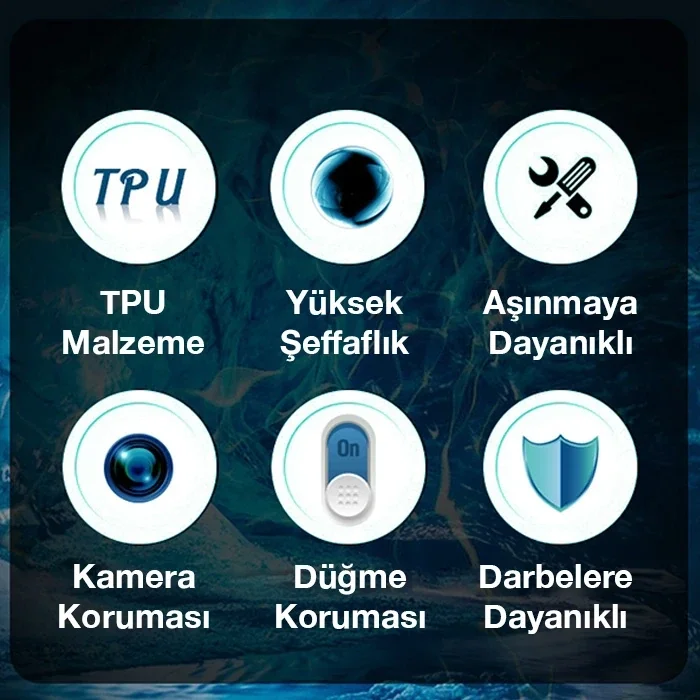 Ally iPhone 13 Pro Max Kılıf Kamera Korumalı Ultra İnce Şeffaf Silikon Kılıf-(5775)