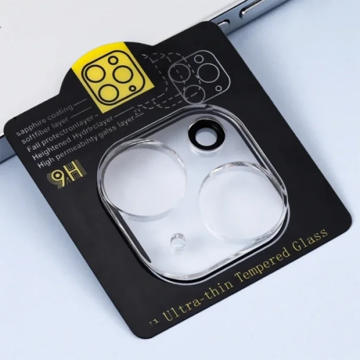 ALLY İPhone 14 -14 Plus 3D Full Tempered Glass Cam Kamera Koruyucu-(5775)