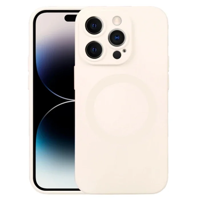 ALLY iPhone 14 Pro 6.1inç Liquid Silica Magsafe Uyumlu Silikon Kılıf-(5775)