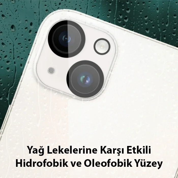 Ally iPhone 15-15 Plus Full Tempered Kamera Lens Koruma Camı-(5775)