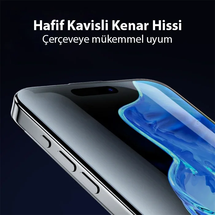 Ally iPhone 15 Pro Max Full Hd Kırılmaz Cam Ekran Koruyucu-(5775)