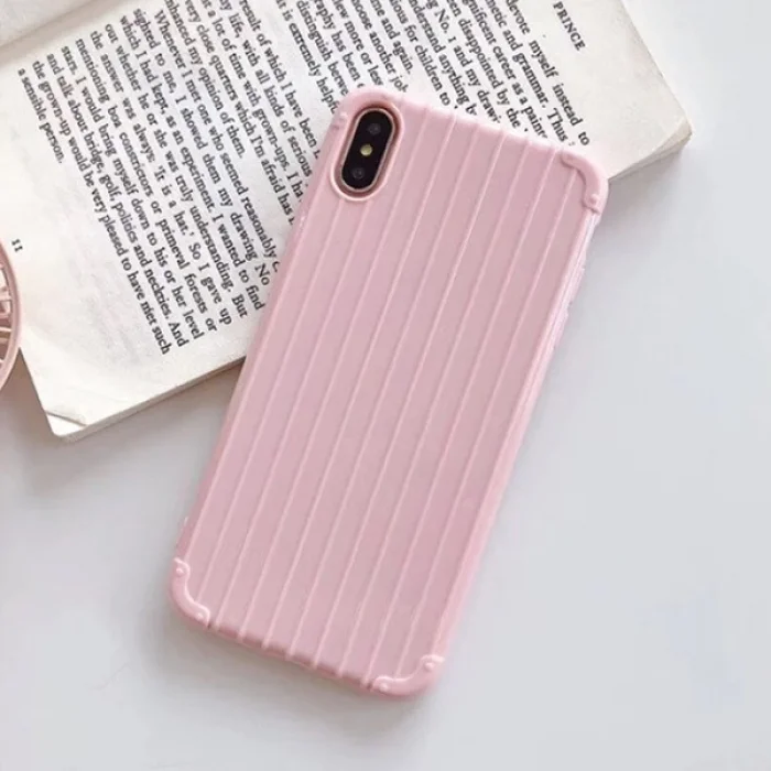 Ally İPhone Xs Max 6.5  İnch Trunk Lines ince Soft Silikon Kılıf-(5775)