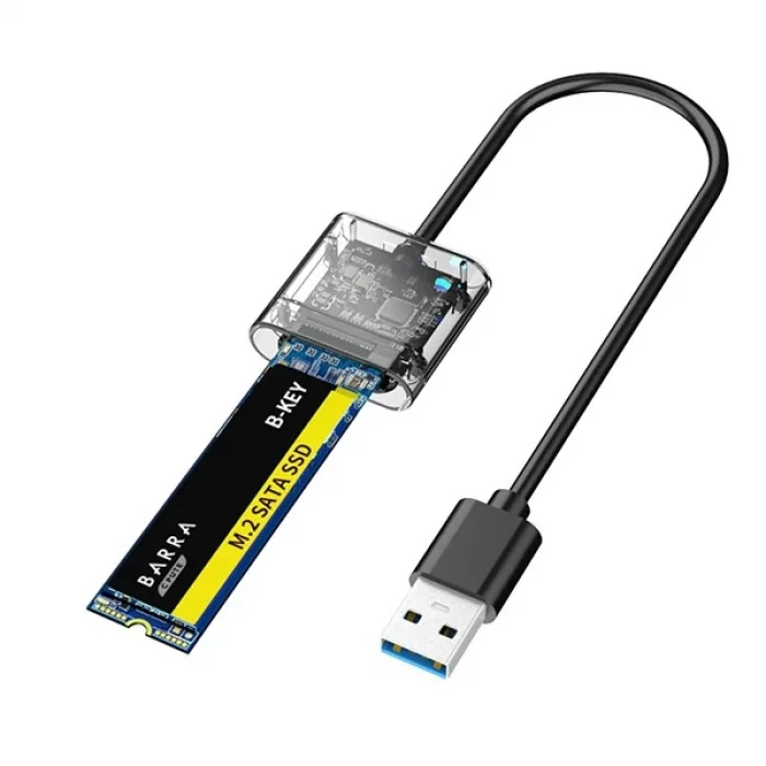 ALLY M.2 Sata USB 3.0 Gen1 SSD Harddisk Kutusu  M.2 NGFF- JMS578-(5775)