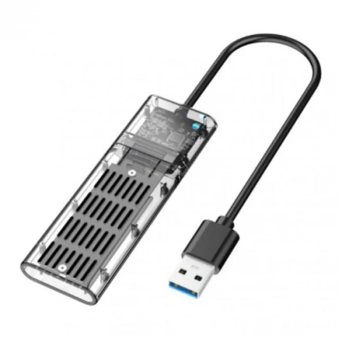 ALLY M.2 Sata USB 3.0 Gen1 SSD Harddisk Kutusu  M.2 NGFF- JMS578 Kapaklı-(5775)