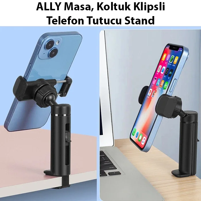 ALLY Masa Koltuk Klipsli Telefon Tutucu Stand-(5775)