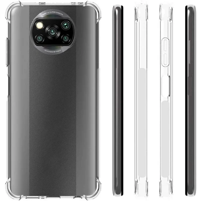 ALLY Poco X3 Anti-Drop Silikon Kılıf Shockproof Kılıf-(5775)