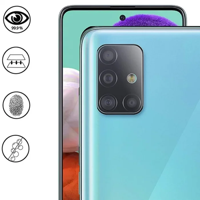 Ally Samsung Galaxy M51 Tempered Cam Kamera Koruyucu-(5775)