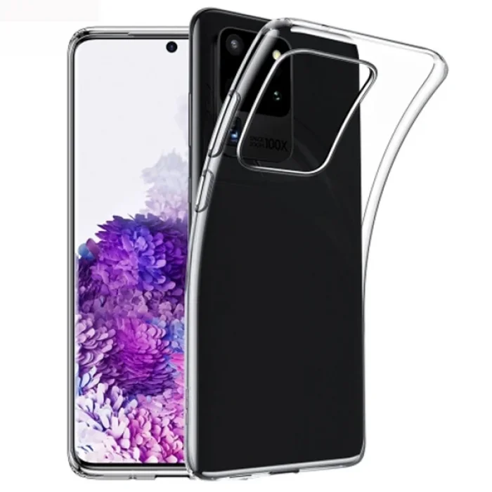 Ally Samsung Galaxy S20 Ultra Kamera Korumalı Silikon Kılıf-(5775)