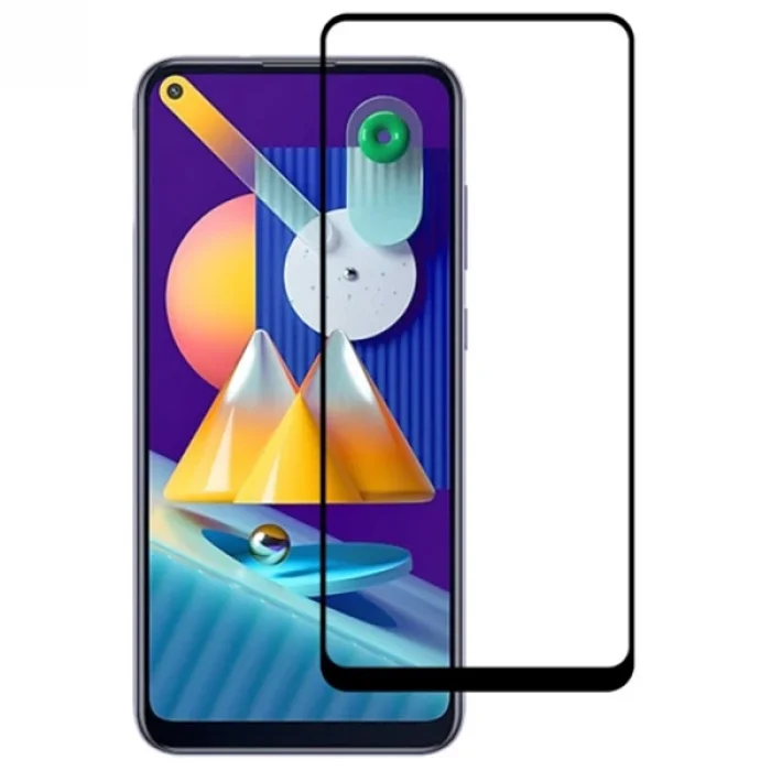 ALLY SM Galaxy M11  Full Glue Tempered Cam Ekran Koruyucu-(5775)