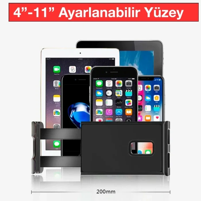 Ally Universal Araç Arka Koltuk Tablet ve Telefon Tutucu-(5775)
