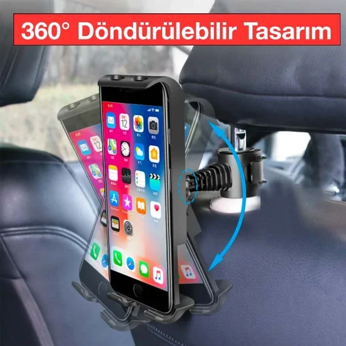 Ally Universal Araç Arka Koltuk Tablet ve Telefon Tutucu-(5775)